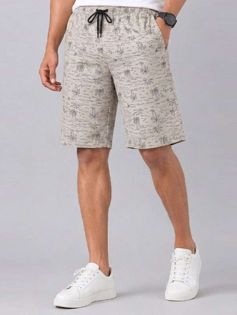 men printed mid rise regular fit shorts - 22570747 -  Standard Image - 1