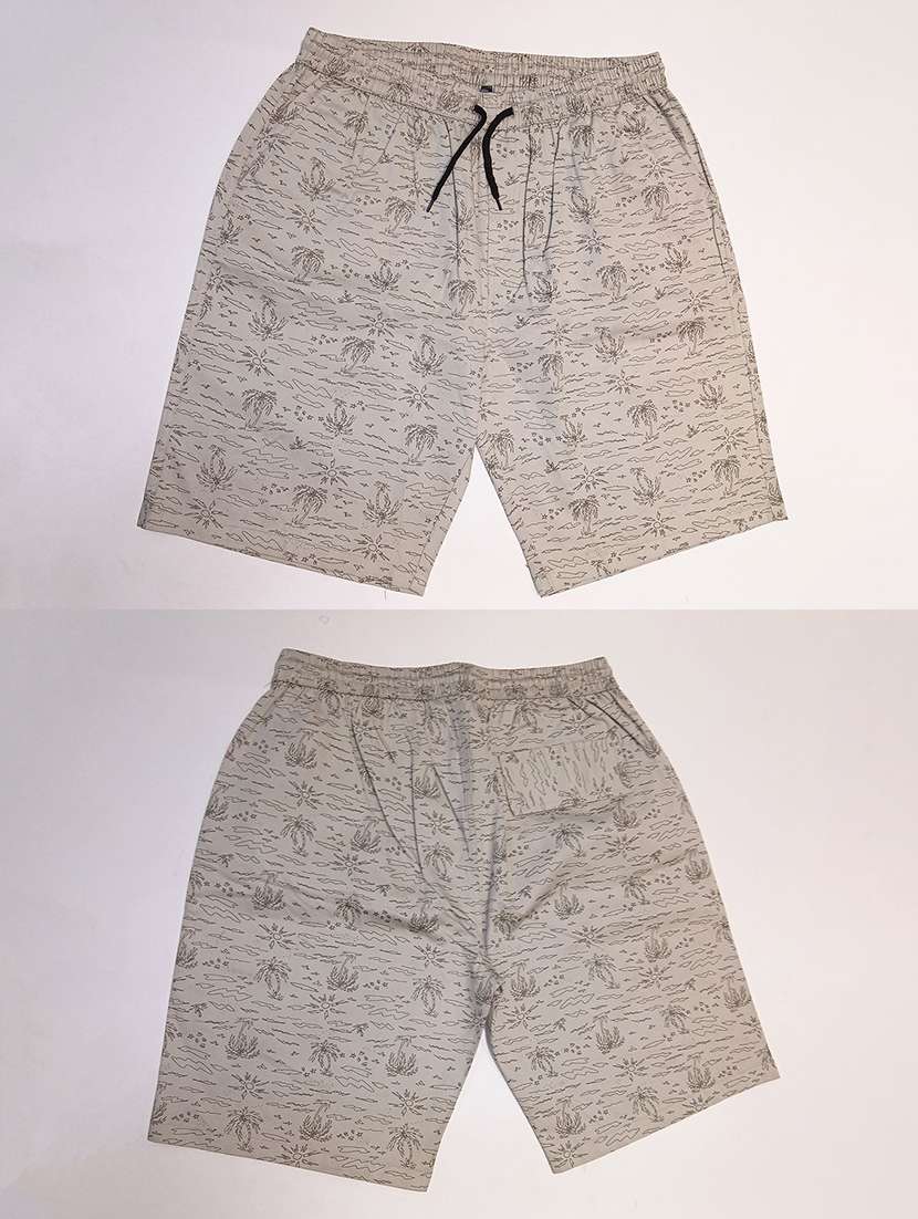men printed mid rise regular fit shorts - 22570747 -  Standard Image - 4