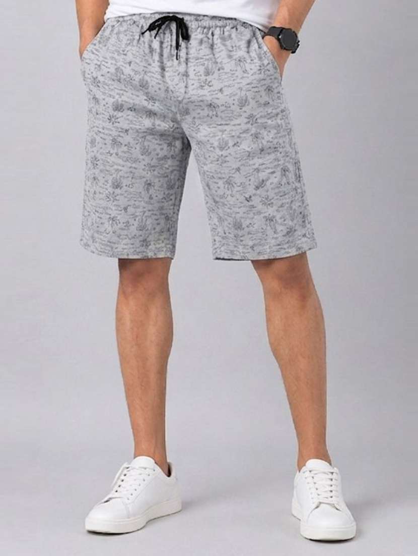 men printed mid rise regular fit shorts - 22570764 -  Standard Image - 1