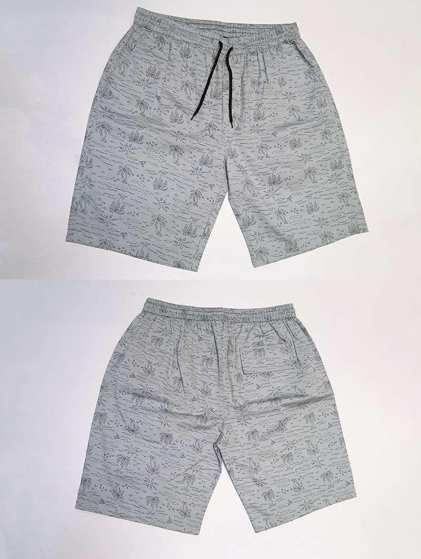 men printed mid rise regular fit shorts - 22570764 -  Standard Image - 4