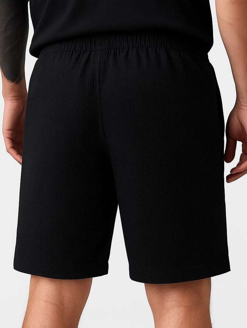 Men Textured Mid Rise Regular Fit Shorts - 22570772 -  Standard Image - 1