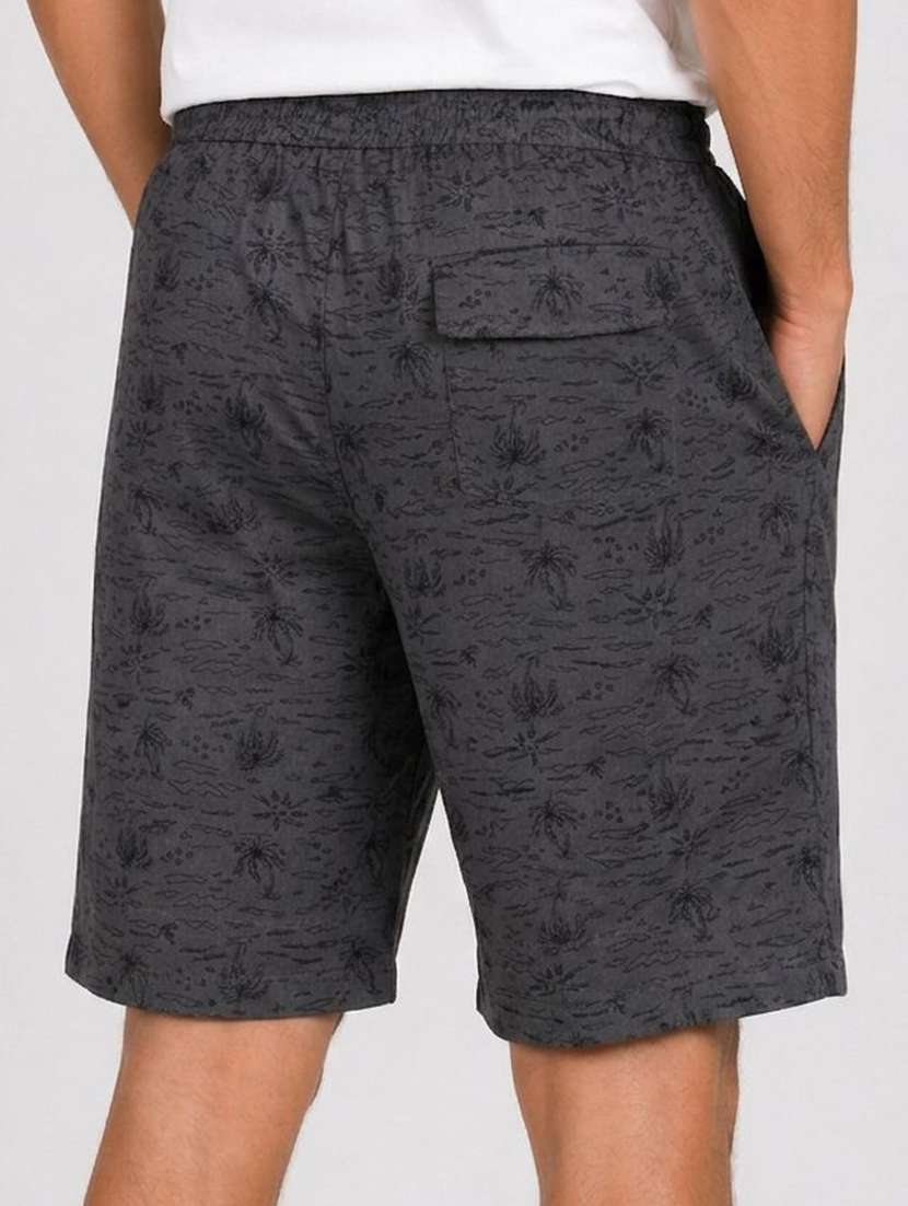 men printed mid rise regular fit shorts - 22570784 -  Standard Image - 1