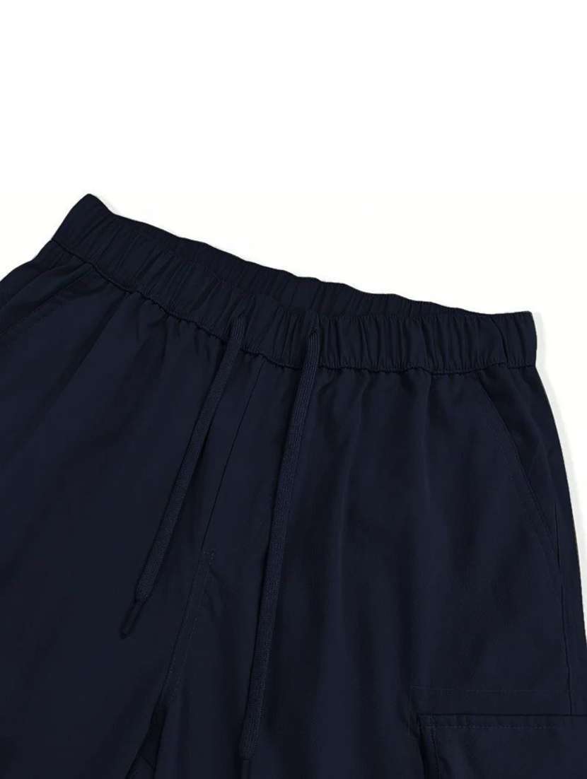 Men Solid Mid Rise Regular Fit Cargo Shorts - 22570790 -  Standard Image - 4