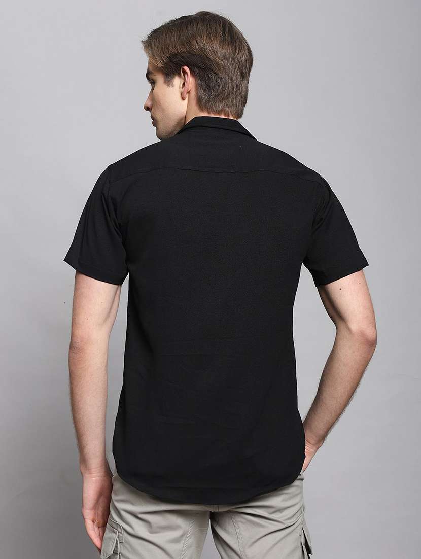 men solid long sleeves casual shirt - 22570968 -  Standard Image - 4