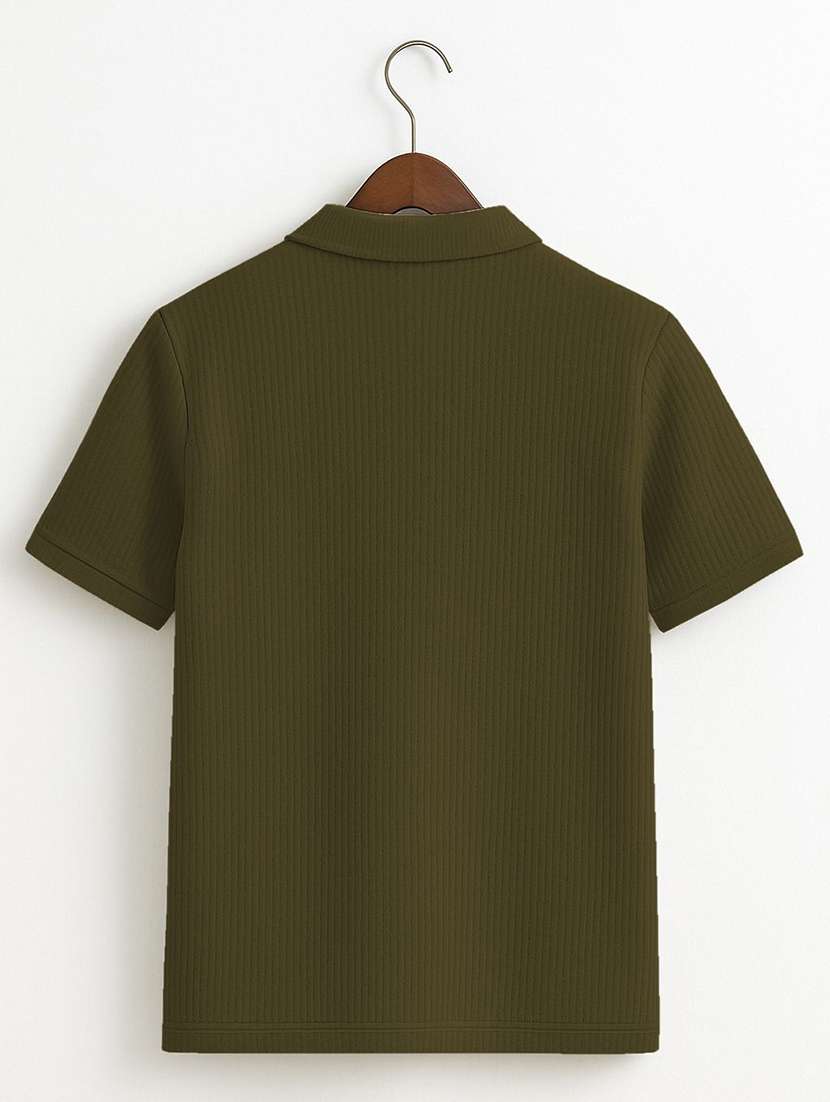 men textured short sleeves polo t-shirt - 22570998 -  Standard Image - 4