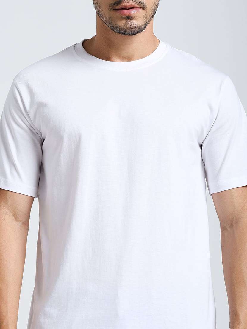 men solid short sleeves regular fit t-shirt - 22571001 -  Standard Image - 1