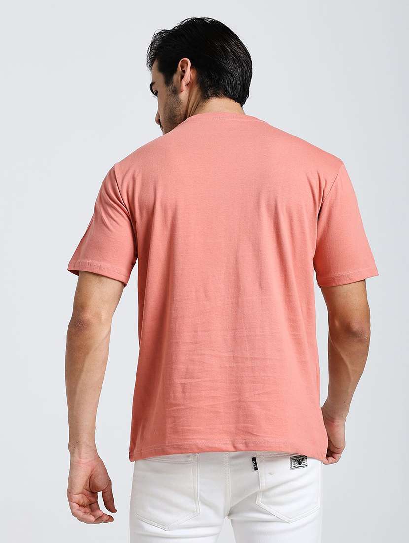 men solid short sleeves regular fit t-shirt - 22571003 -  Standard Image - 4