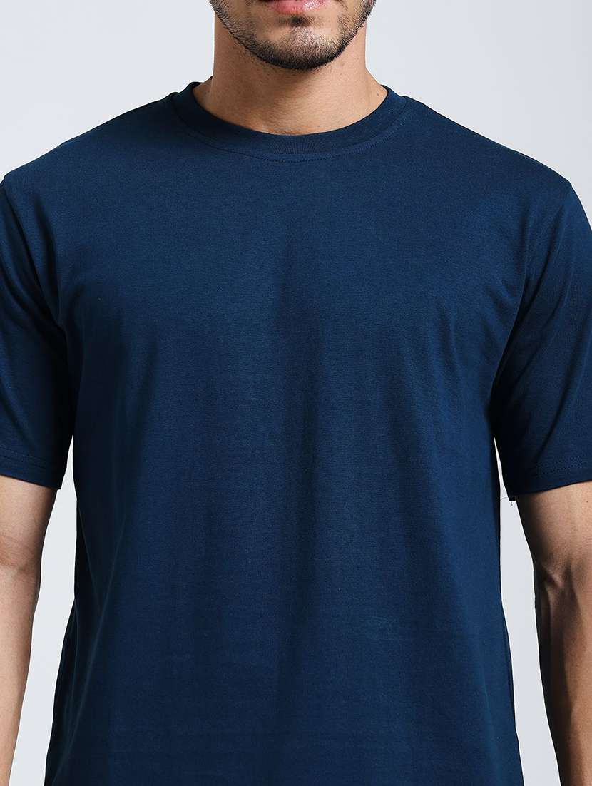 men solid short sleeves regular fit t-shirt - 22571007 -  Standard Image - 1