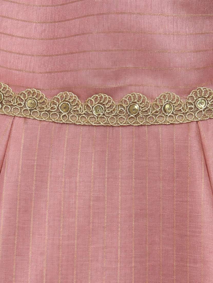 girls self design sleeveless kurta pants set with dupatta - 22571046 -  Standard Image - 6
