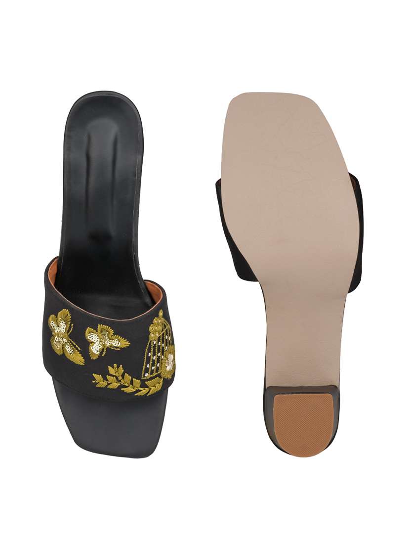 women embroidered slip on sandal - 22571066 -  Standard Image - 4