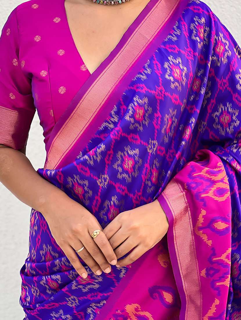 women self design patola saree with blouse - 22571116 -  Standard Image - 1