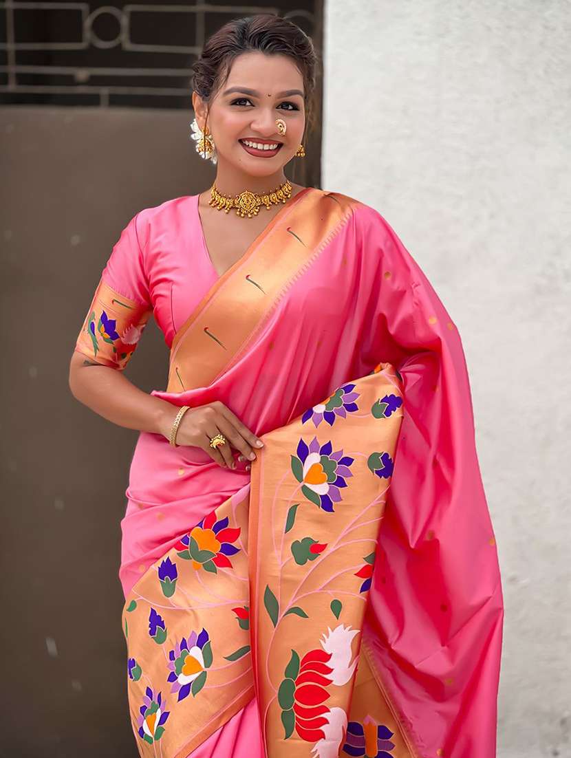 women self design paithani saree with blouse - 22571271 -  Standard Image - 1