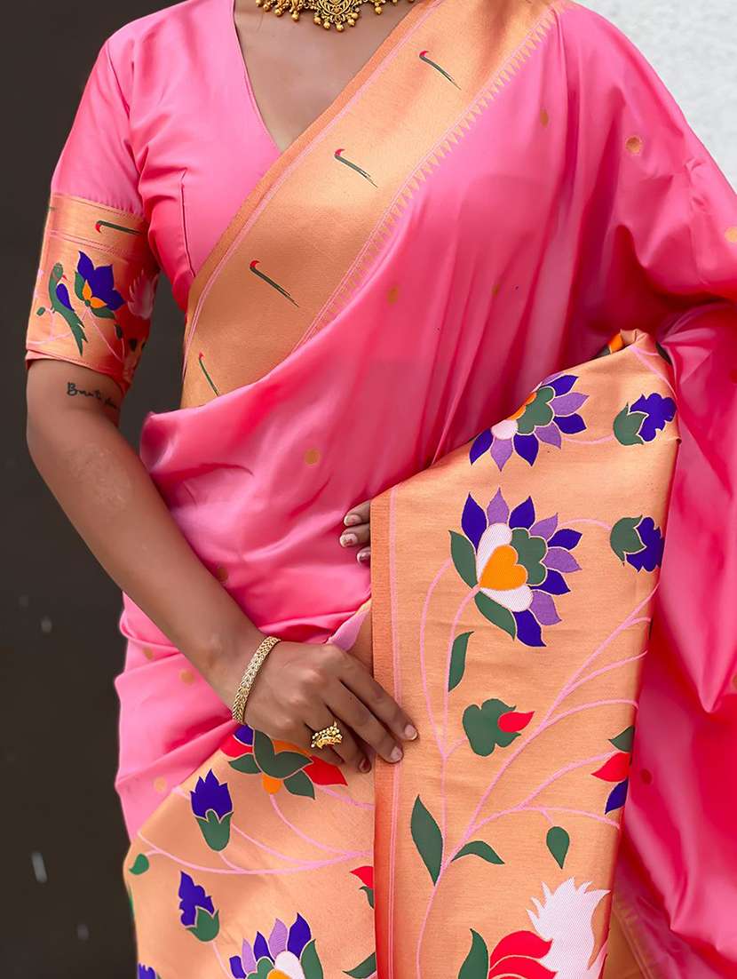 women self design paithani saree with blouse - 22571271 -  Standard Image - 4