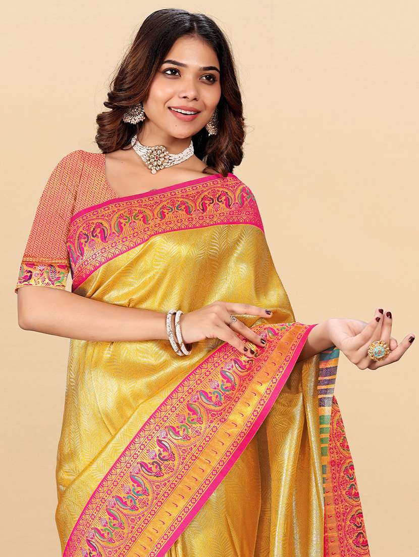 women self design paithani saree with blouse - 22571584 -  Standard Image - 1