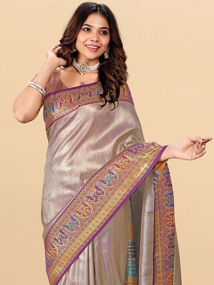 women self design paithani saree with blouse - 22571588 -  Standard Image - 1