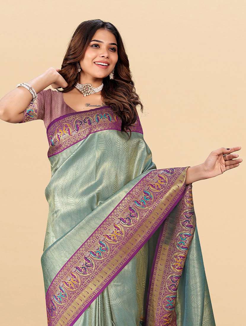 women self design paithani saree with blouse - 22571589 -  Standard Image - 1