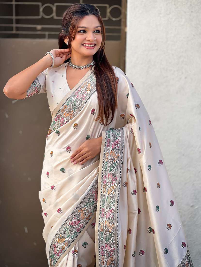 women self design baluchari saree with blouse - 22571672 -  Standard Image - 1