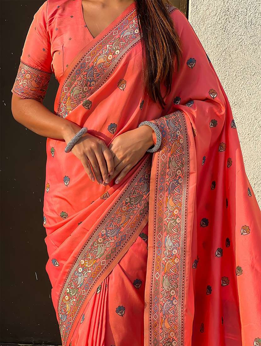women self design baluchari saree with blouse - 22571673 -  Standard Image - 4