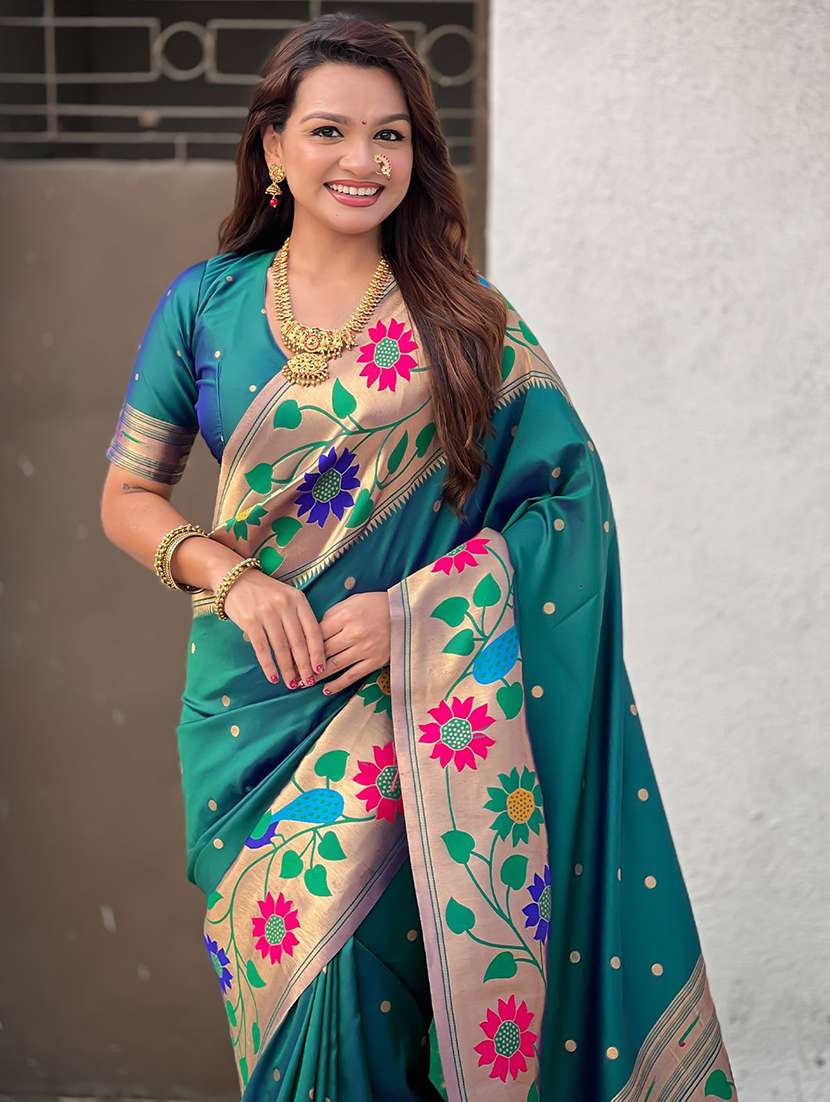 women self design paithani saree with blouse - 22571716 -  Standard Image - 1