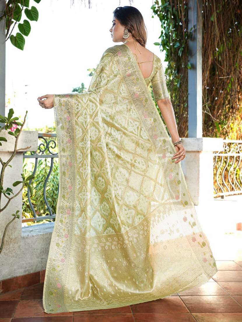 women self design patola saree with blouse - 22571736 -  Standard Image - 4