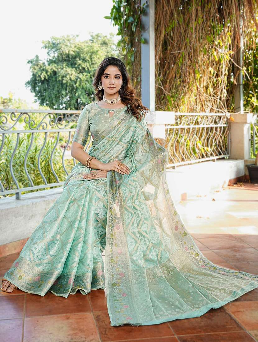 women self design patola saree with blouse - 22571737 -  Standard Image - 4