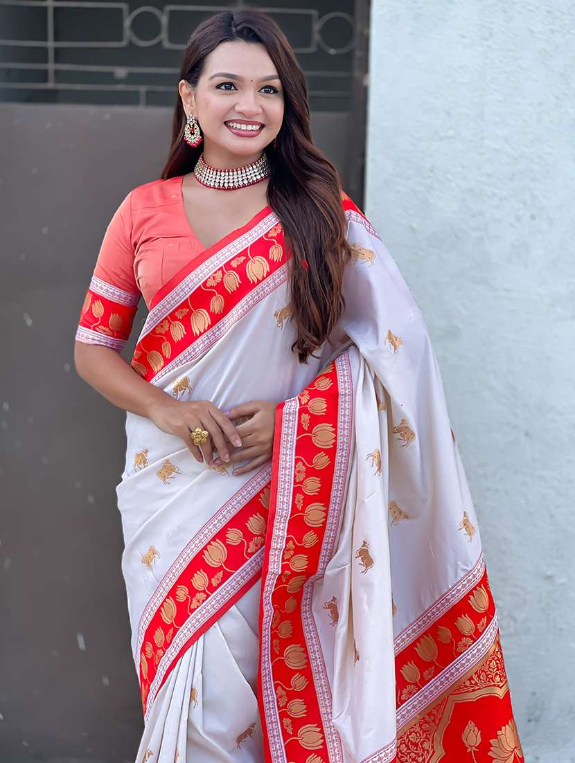 women self design paithani saree with blouse - 22571755 -  Standard Image - 1