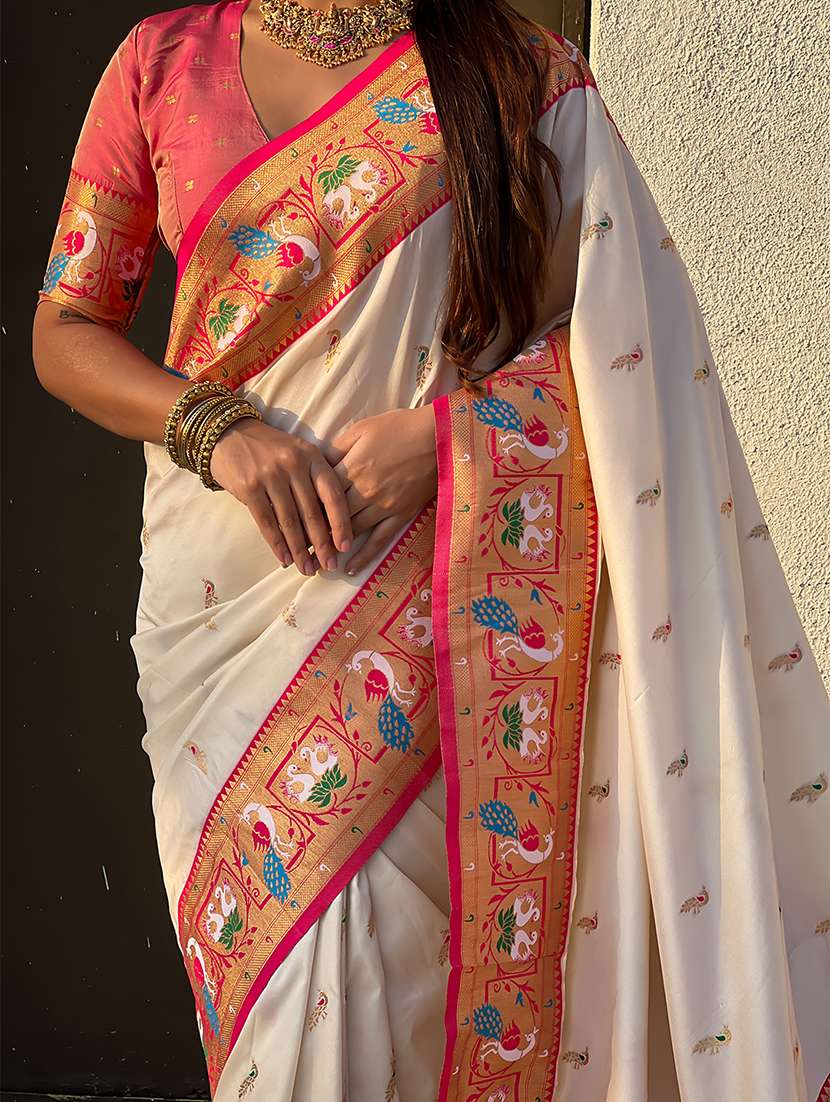 women self design paithani saree with blouse - 22571762 -  Standard Image - 4