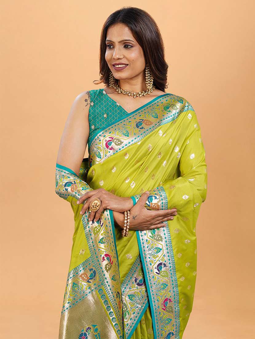 women self design paithani saree with blouse - 22571819 -  Standard Image - 1
