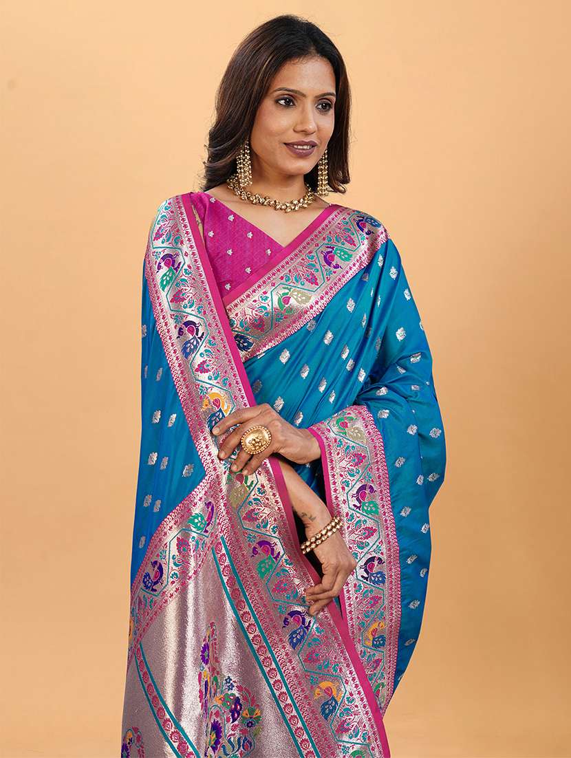 women self design paithani saree with blouse - 22571820 -  Standard Image - 1