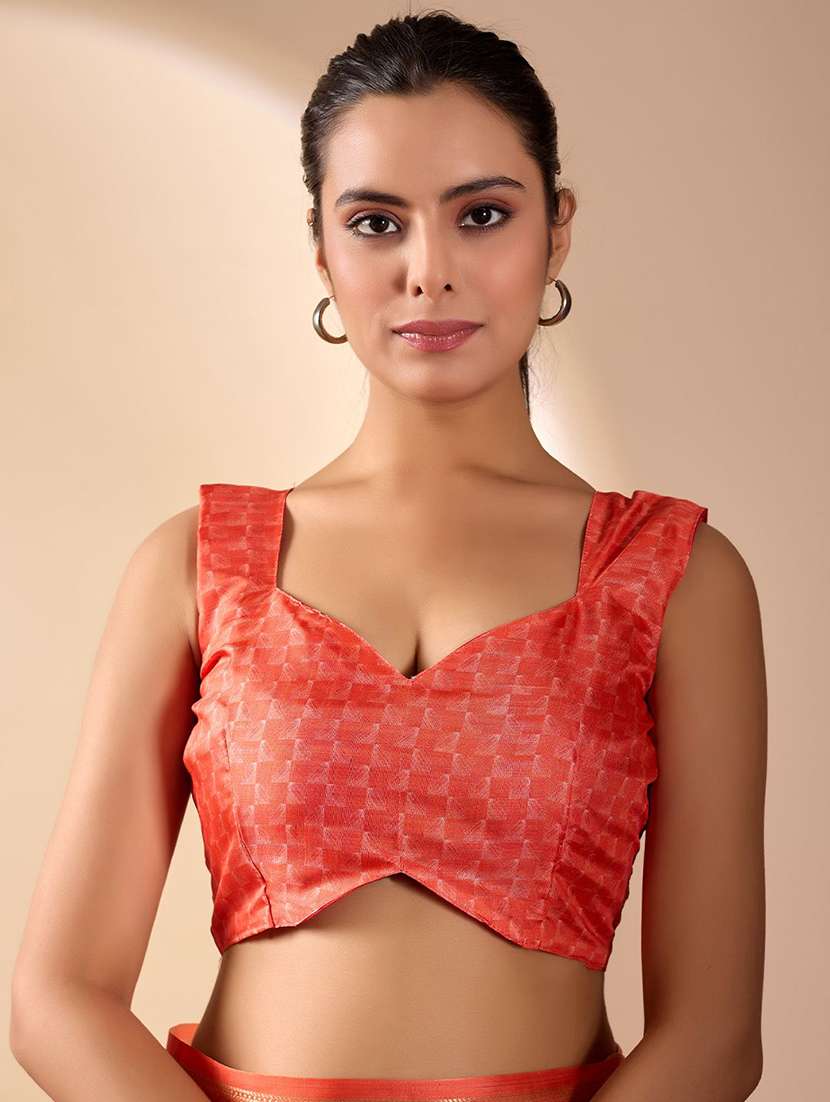 Women Printed Bordered Saree With Blouse - 22571869 -  Standard Image - 4