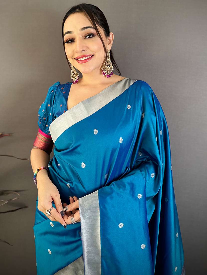 women self design paithani saree with blouse - 22572012 -  Standard Image - 1