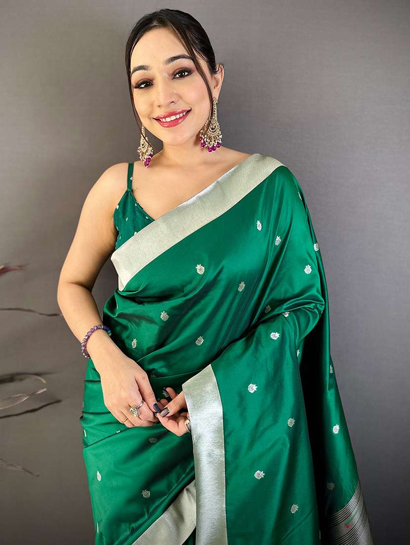 women self design paithani saree with blouse - 22572016 -  Standard Image - 1