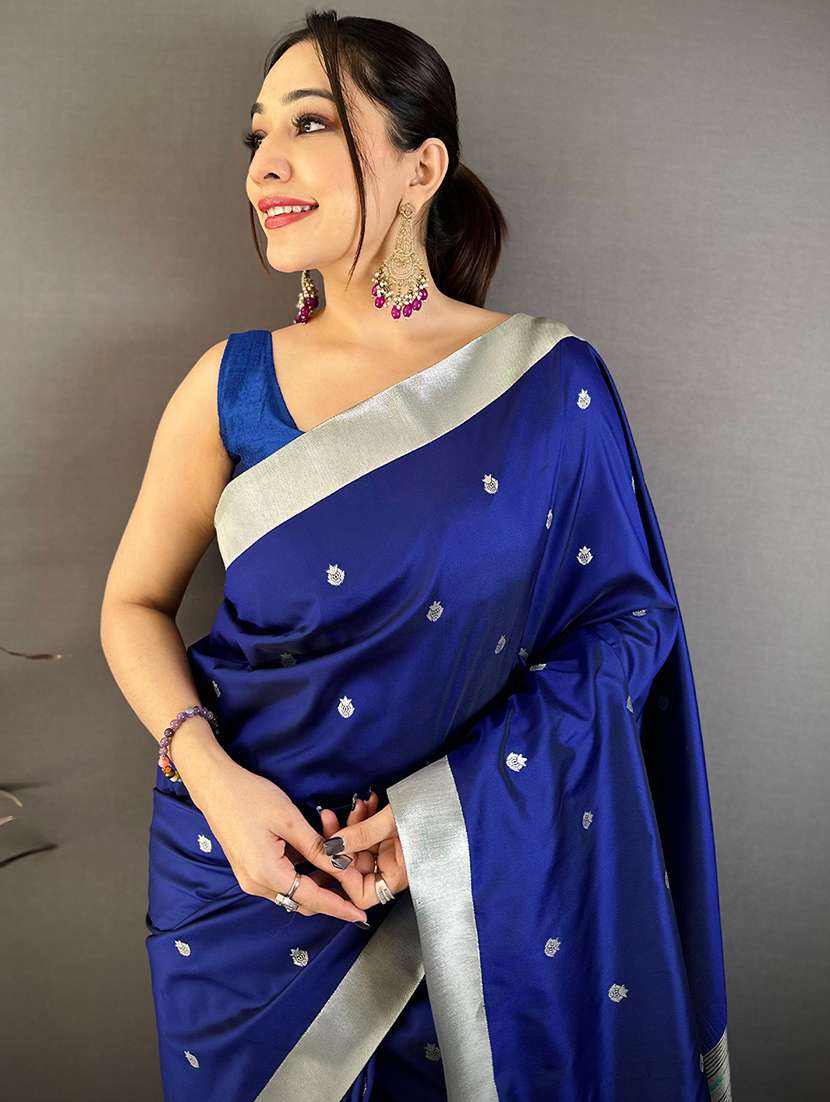 women self design paithani saree with blouse - 22572017 -  Standard Image - 1
