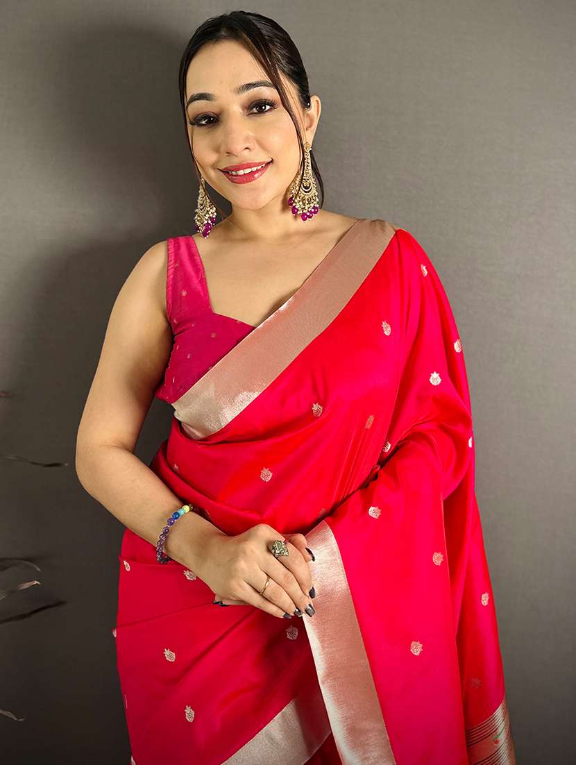 women self design paithani saree with blouse - 22572018 -  Standard Image - 1