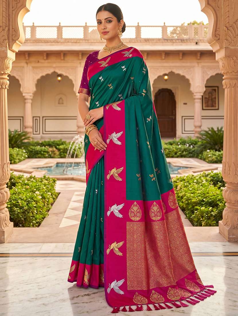 women self design banarasi saree with blouse - 22572040 -  Standard Image - 1