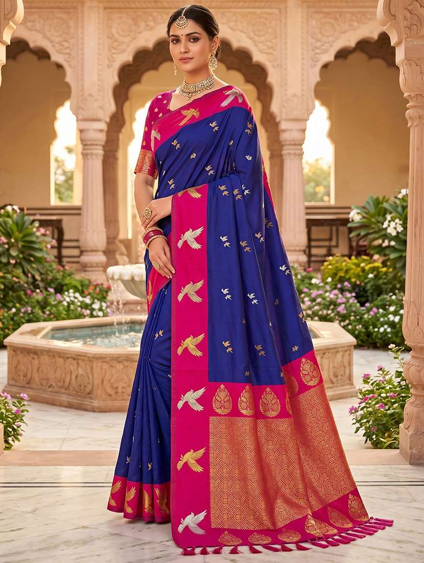women self design banarasi saree with blouse - 22572042 -  Standard Image - 1
