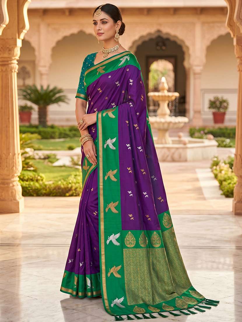 women self design banarasi saree with blouse - 22572044 -  Standard Image - 1
