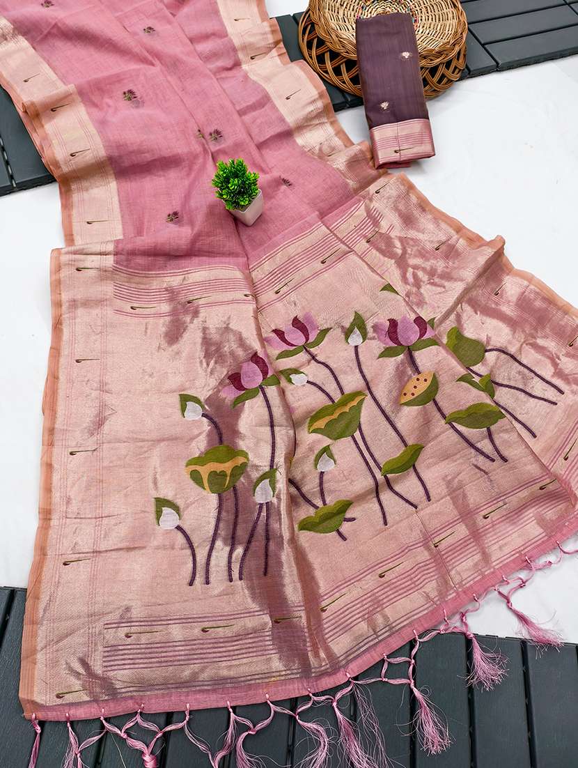women self design paithani saree with blouse - 22572050 -  Standard Image - 4