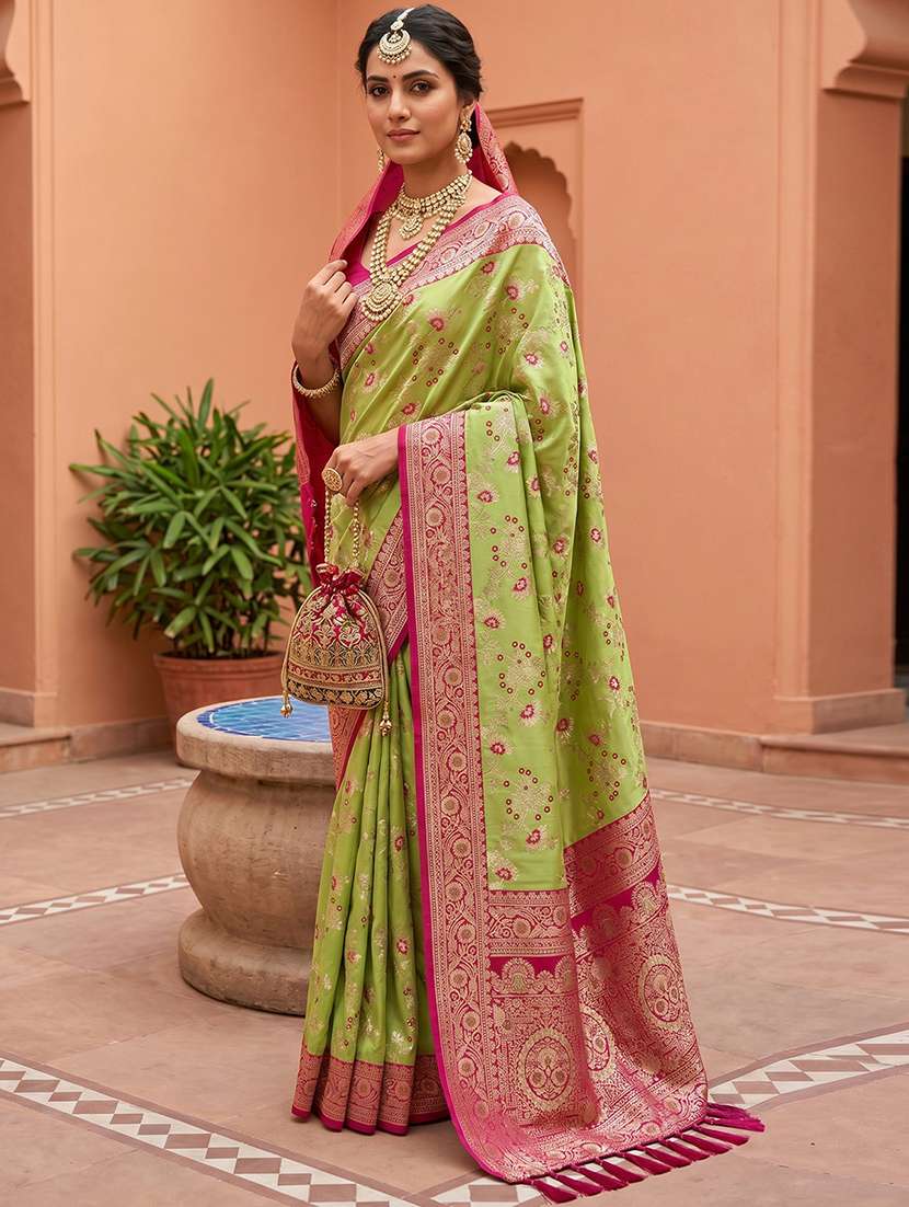 women self design banarasi saree with blouse - 22572065 -  Standard Image - 1