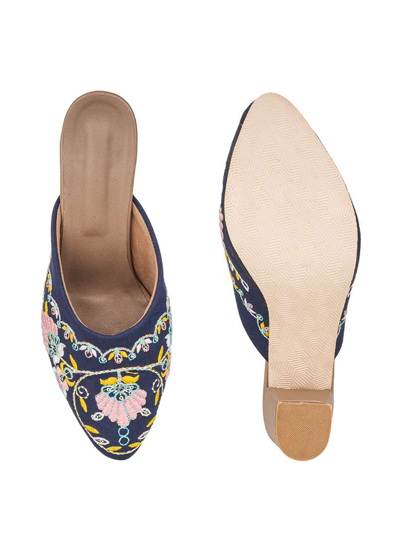 women embroidered slip on mules - 22572084 -  Standard Image - 4