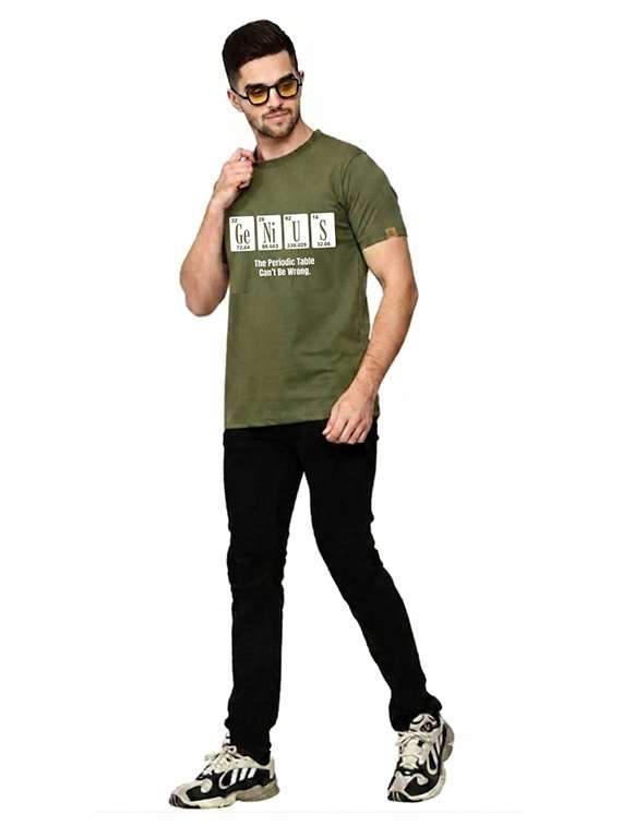 men printed round neck regular fit t-shirt - 22572117 -  Standard Image - 4