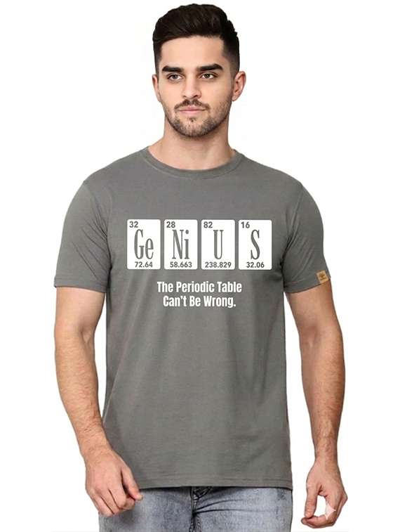 men printed round neck regular fit t-shirt