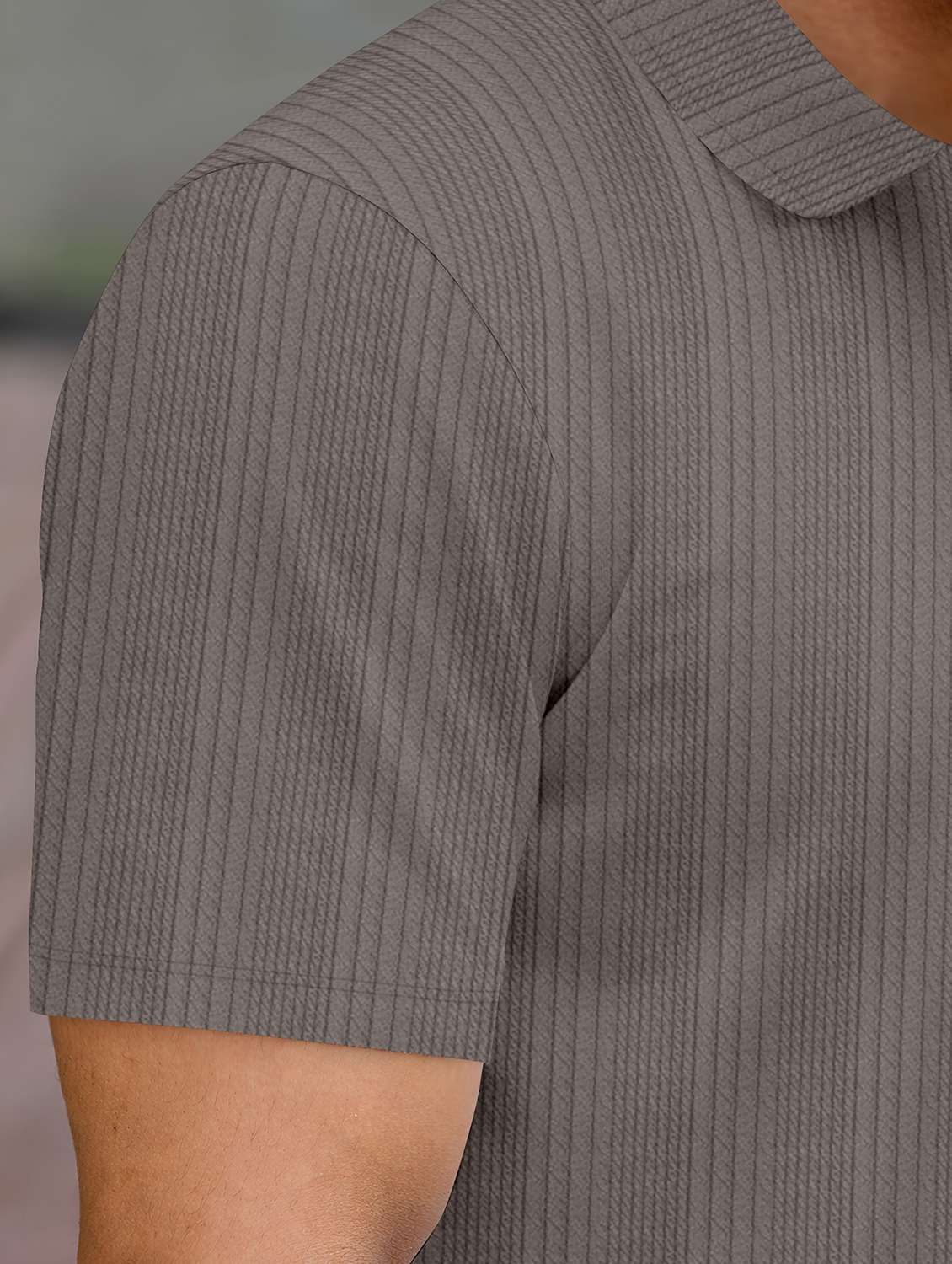 men textured short sleeves polo t-shirt - 22572149 -  Standard Image - 4