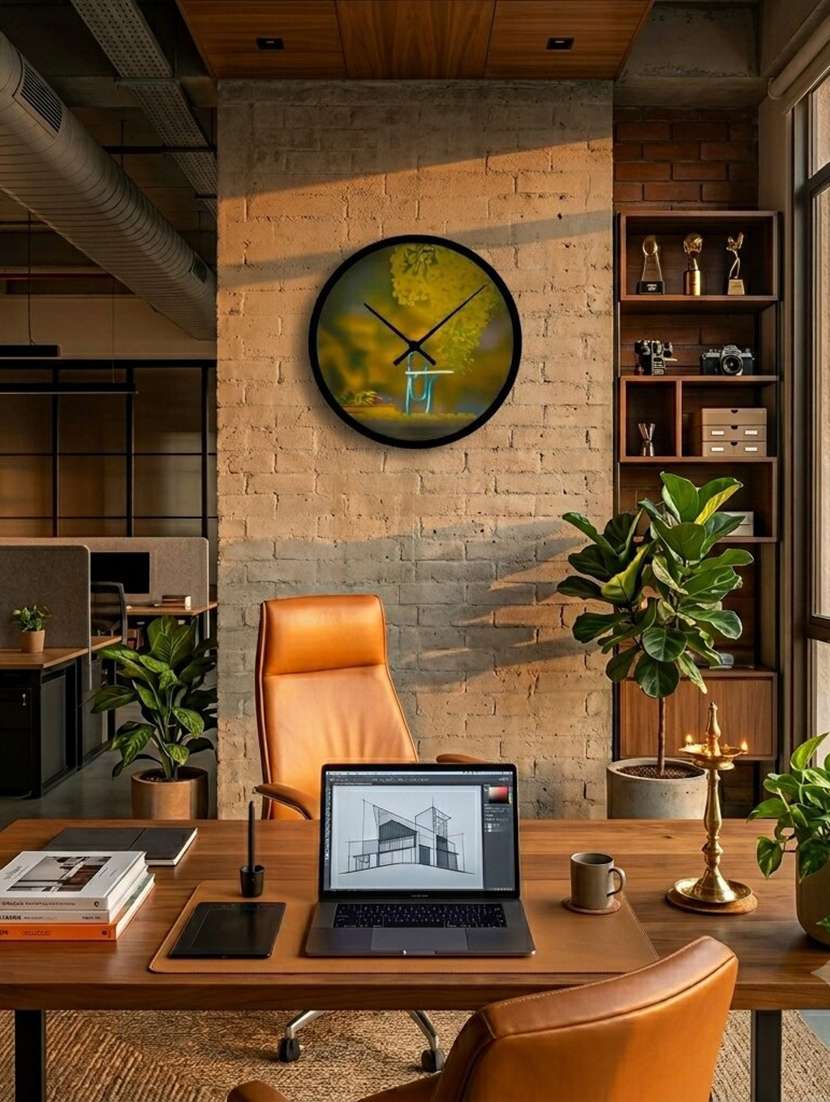 nutts wall clock for office/ home  - 22572199 -  Standard Image - 1