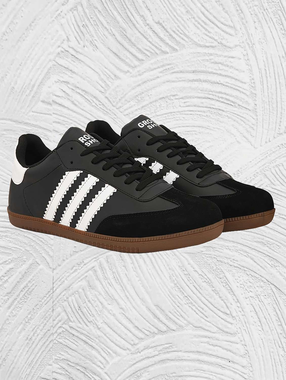 men striped lace up sneakers - 22572200 -  Standard Image - 1