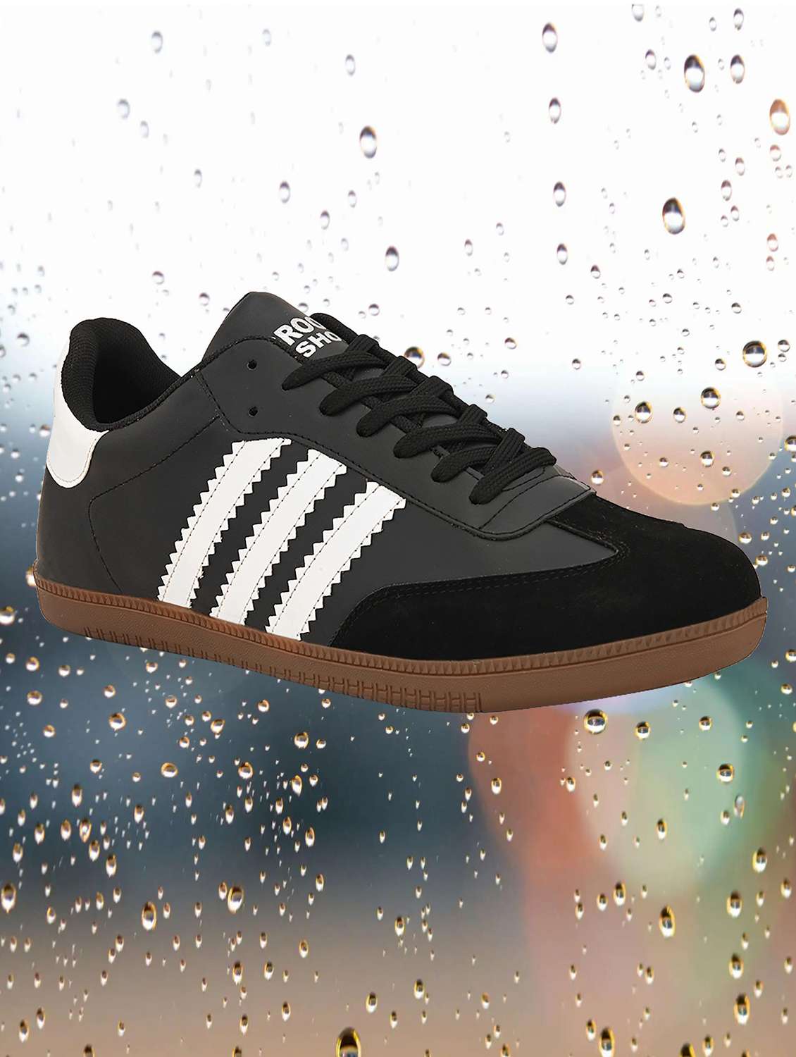men striped lace up sneakers - 22572200 -  Standard Image - 4