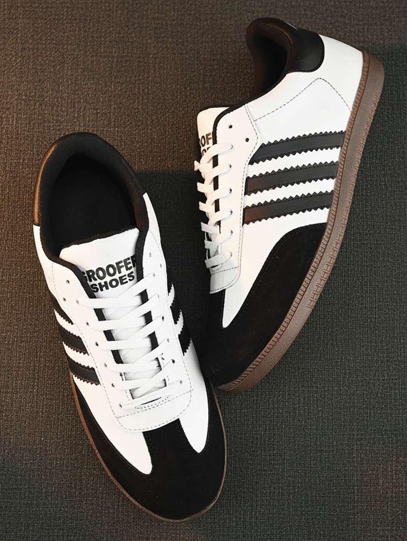 men colourblocked lace up sneakers - 22572201 -  Standard Image - 1