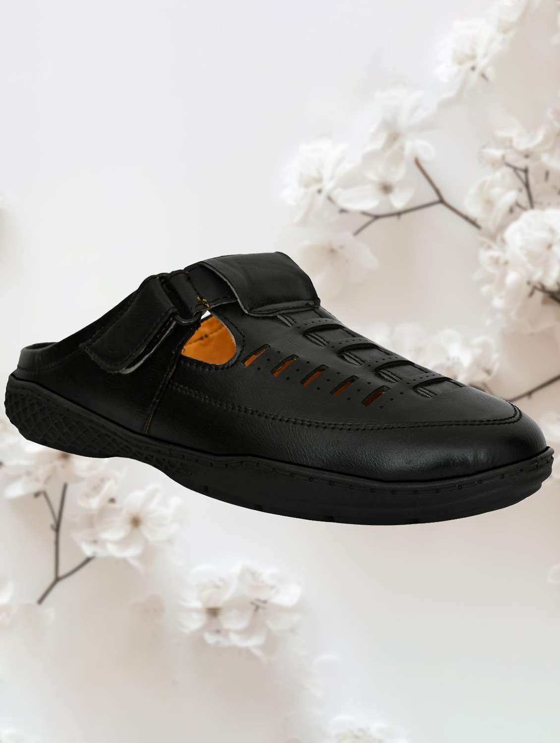men textured slip on sandal - 22572208 -  Standard Image - 1