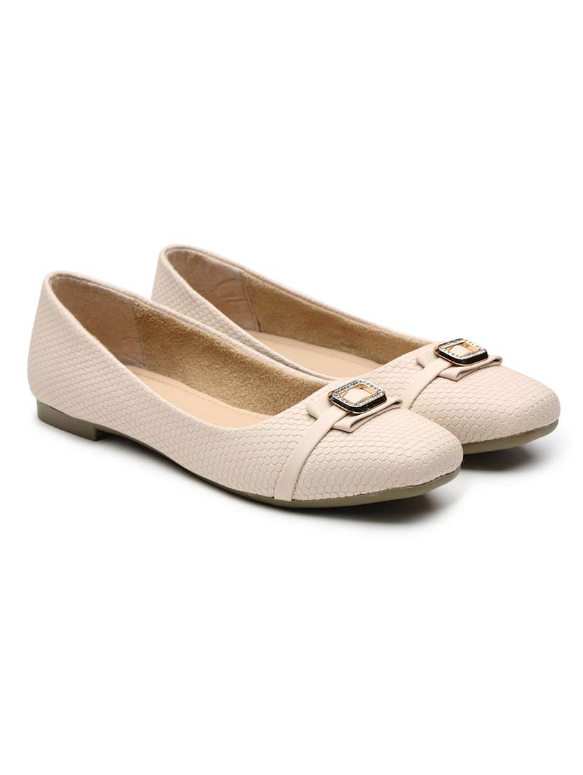 women textured slip on ballerina - 22572211 -  Standard Image - 1