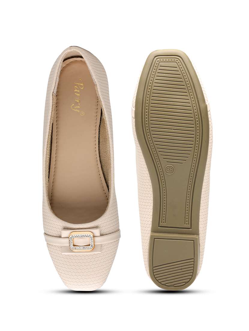 women textured slip on ballerina - 22572211 -  Standard Image - 4